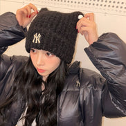 (KARINA同款) MLB CAT BEANIE (BLACK)
