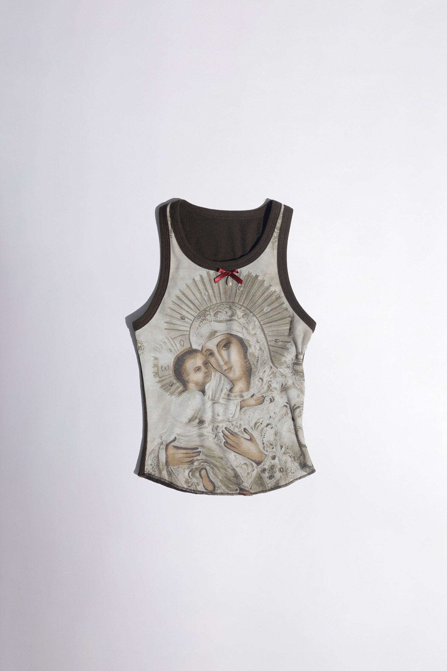 SCULPTOR - Maria Tear Drop Tank Top Dirty (Latte/Mocha)