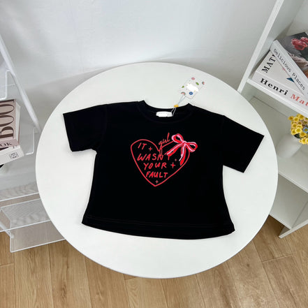 [現貨] TH 'IT WASNT YOUR FAULT'  CROP TOP (BLACK)