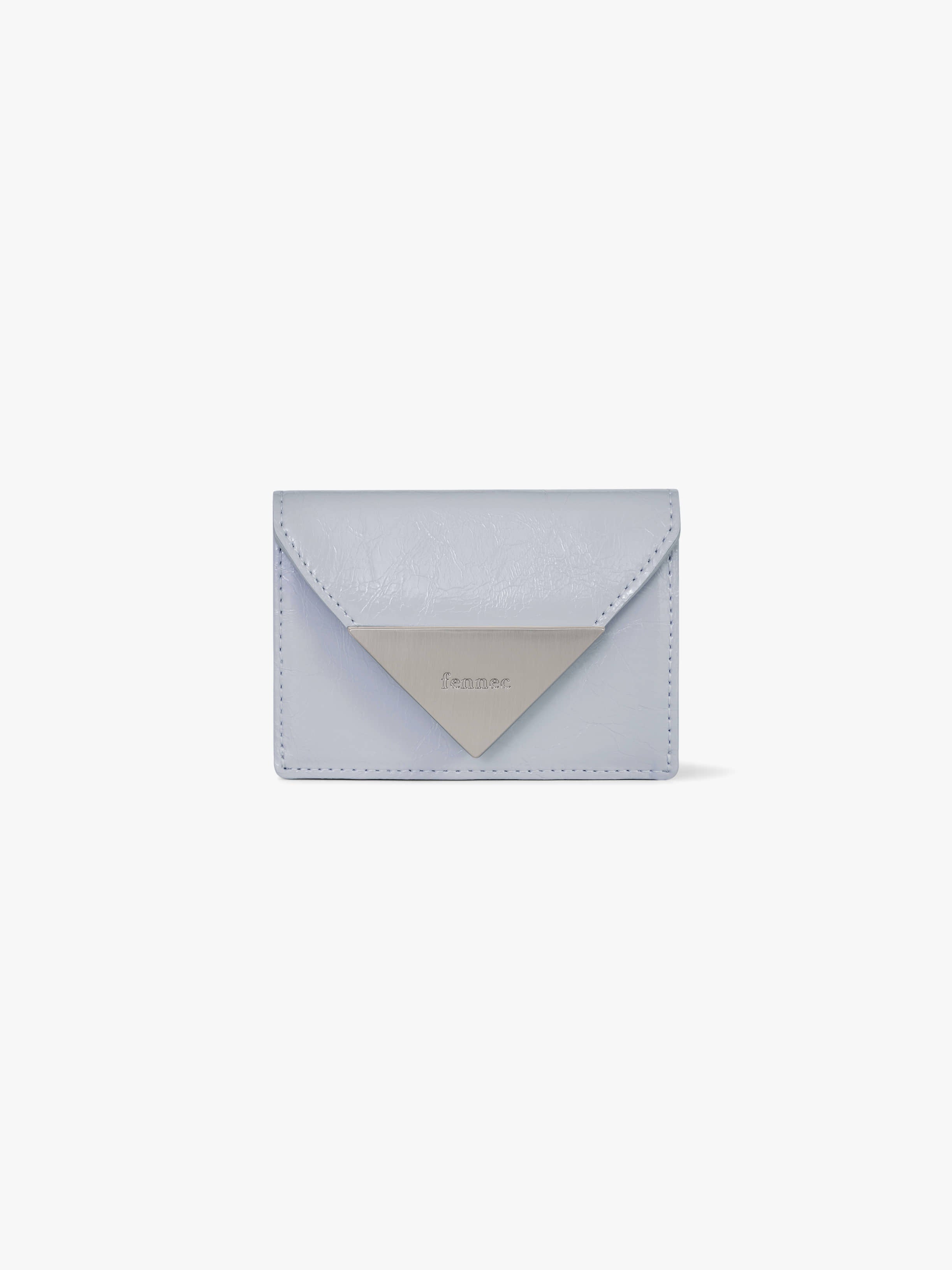 CRINKLE TRIANGLE TRIPLE WALLET (MISTY LAVENDER)