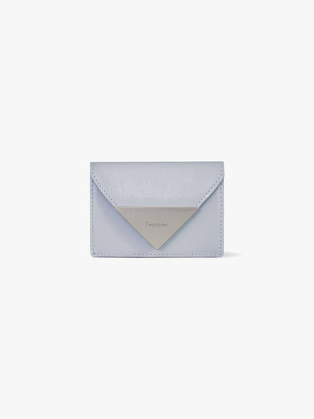 CRINKLE TRIANGLE TRIPLE WALLET (MISTY LAVENDER)