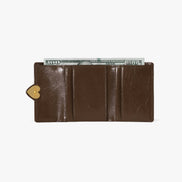 HEARTY FLAP WALLET (MOCHA BROWN)
