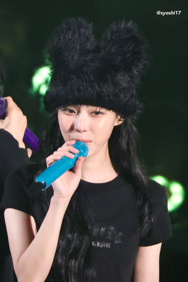 [winter同款] youhee - hairy cat beanie (black)