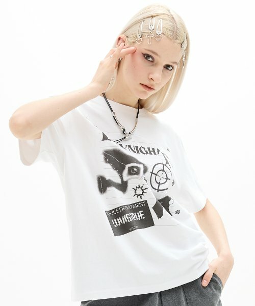 LUVISTRUE -  LUVNIGHT TEE(WHITE)