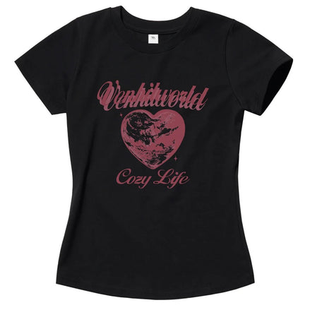venhit - planet heart slim fit tshirt (4 colors)