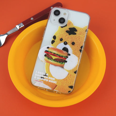 THE NINE MALL - favorite hamburger 透明軟殼