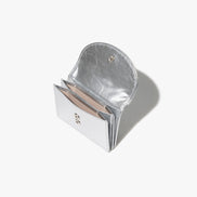 CRINKLE HALFMOON ACCORDION POCKET (SILVER)