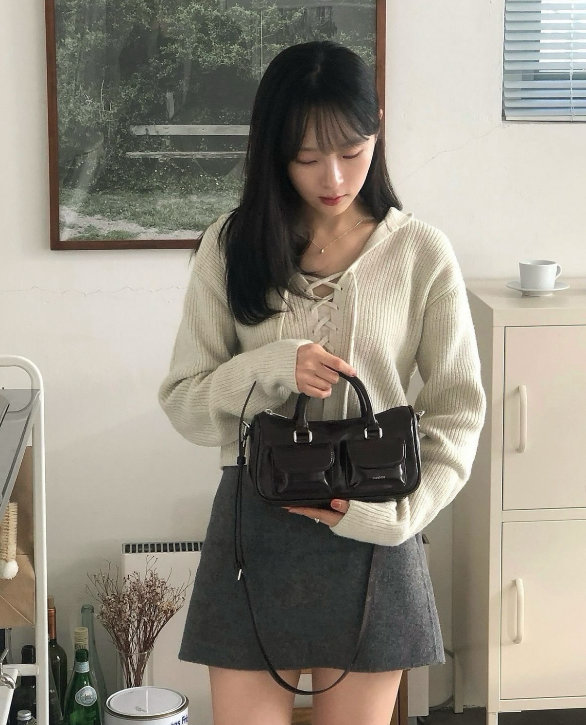 Chubby Half Bag (MARRON)
