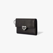 HEARTY FLAP WALLET with O-RING (BROWN)