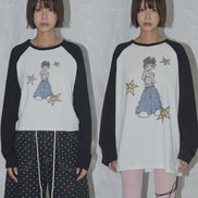 (rei同款) fancy club - pony star long sleeve (black)