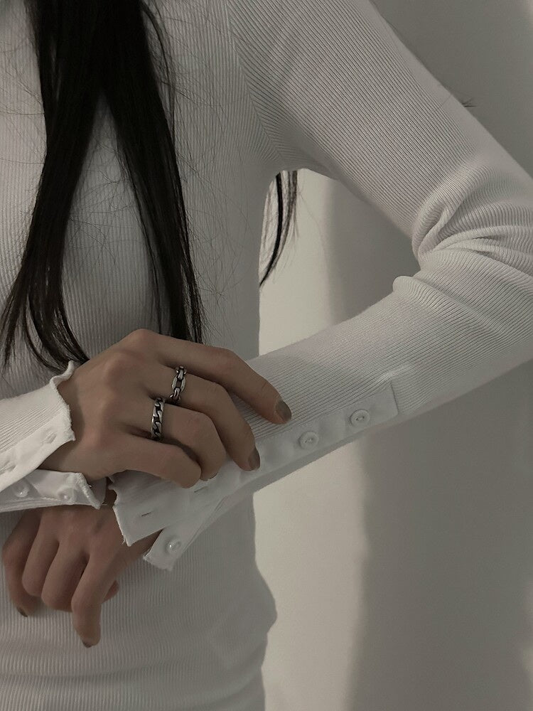 OFUSE - matt chain ring