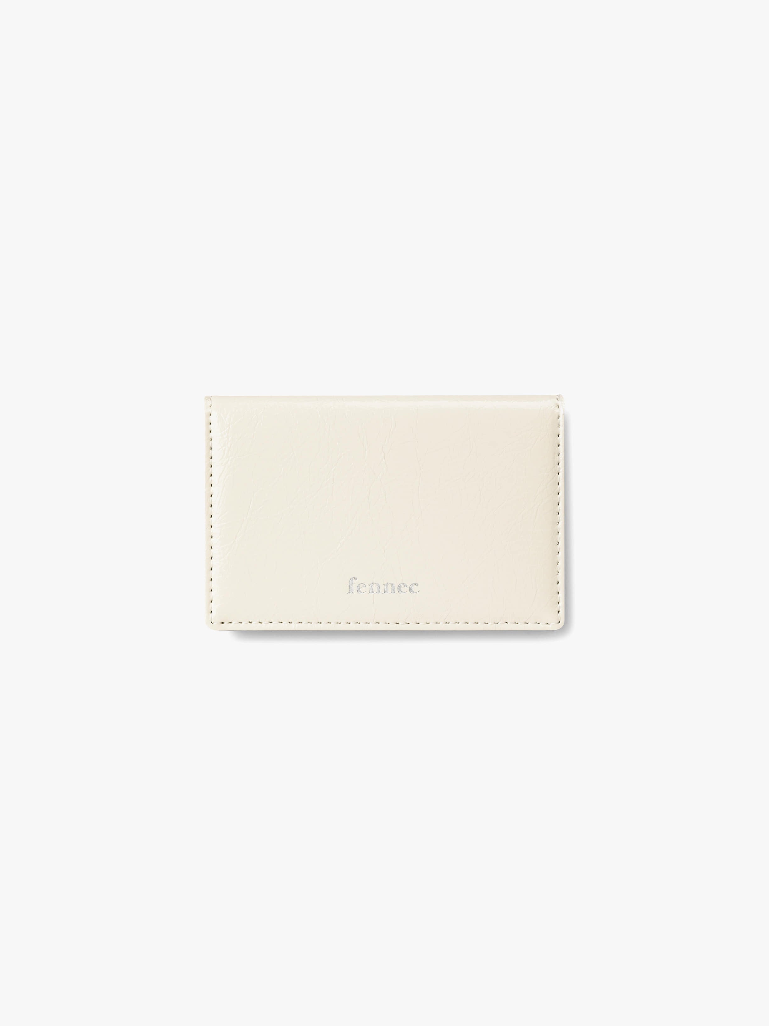 CRINKLE SOFT CARD CASE (VANILLA)