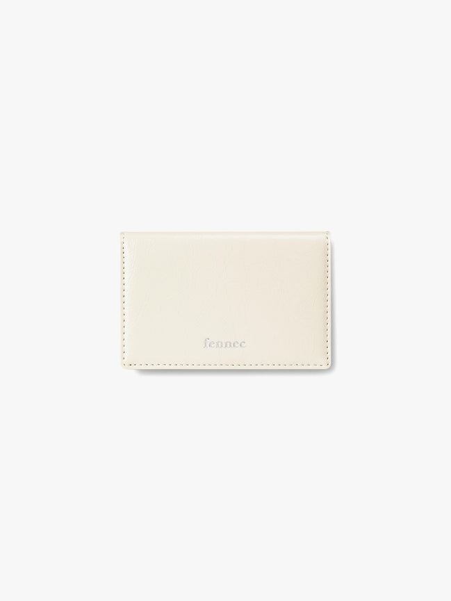 CRINKLE SOFT CARD CASE (VANILLA)
