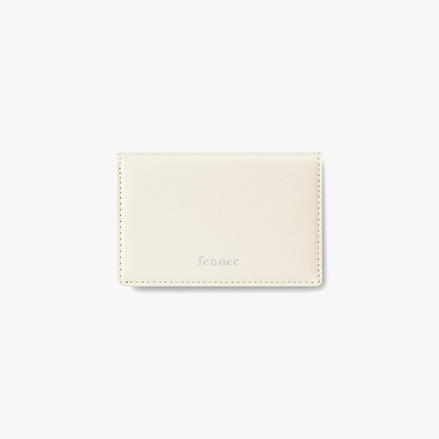 CRINKLE SOFT CARD CASE (VANILLA)