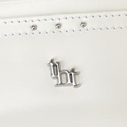 THREE TIMES - Classic stud card holder (Ivory)