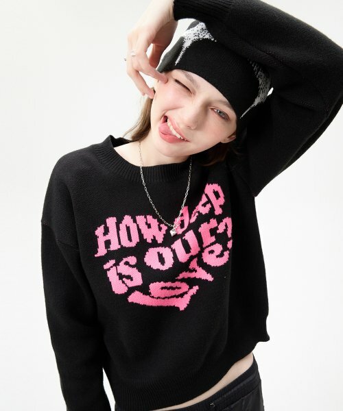 LUV IS TRUE - MV LOVE KNIT(PINK)