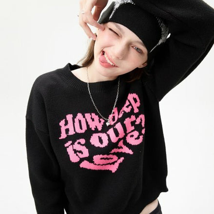 LUV IS TRUE - MV LOVE KNIT(PINK)