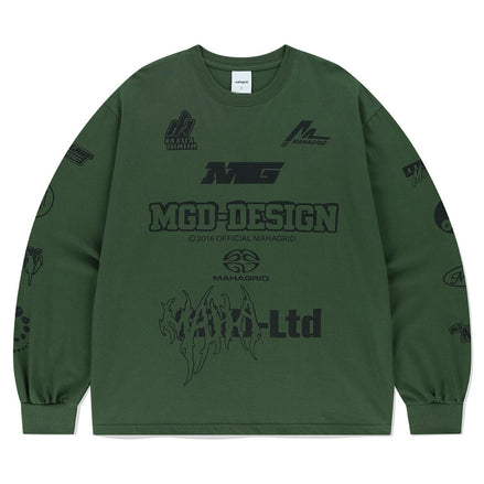 mahagrid - MGD SYMBOL LS TEE (GREEN)