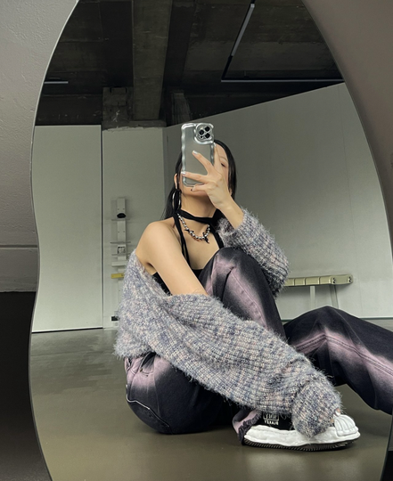 KR MIXED CROP CARDIGAN (5 COLORS)
