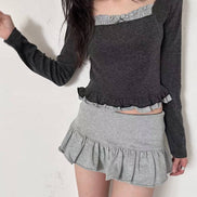 KR DOTTIE RIBBON TOP (3 COLORS)