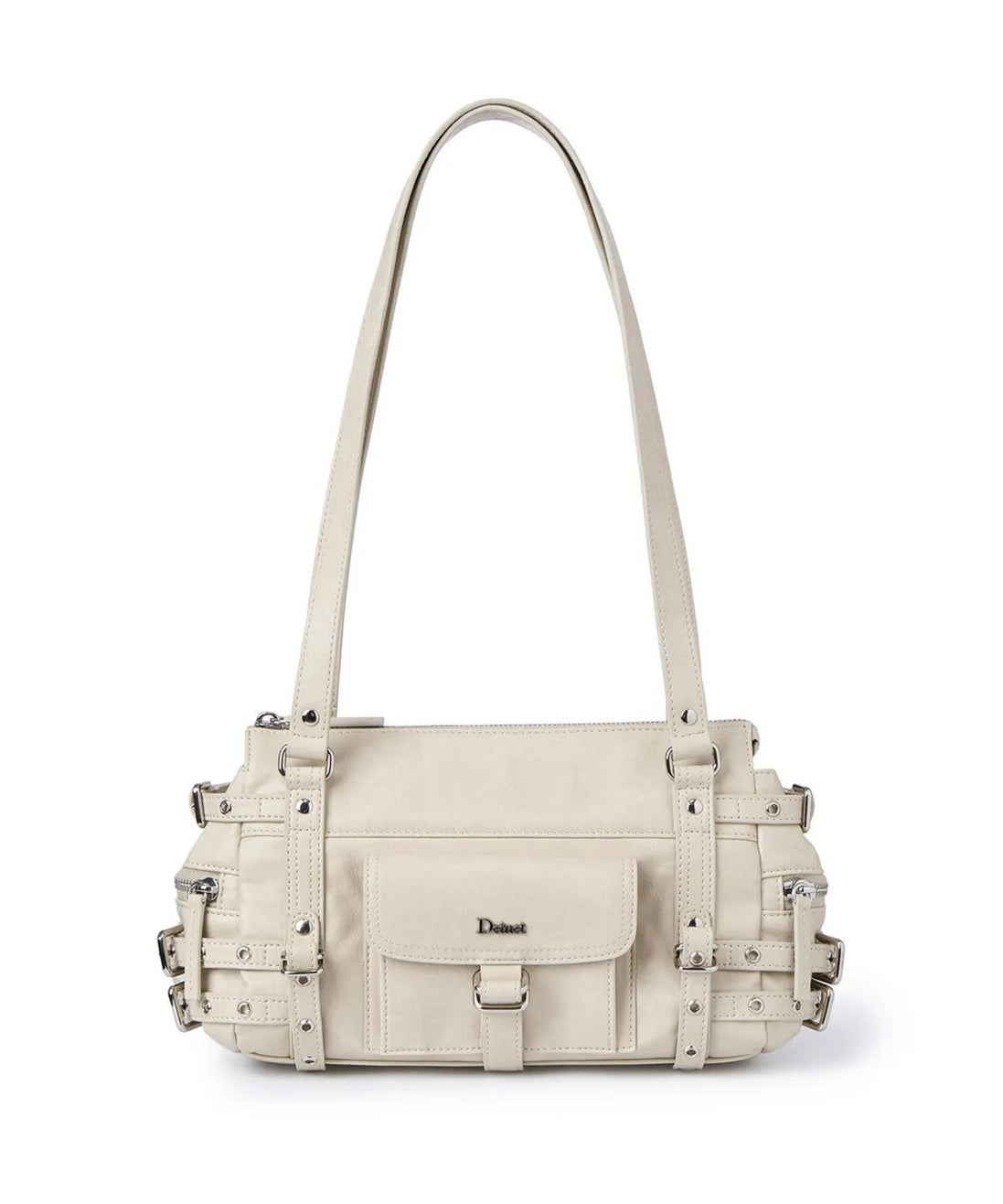 DEINET - BELTED POCKET MINI SHOULDER BAG (BEIGE)