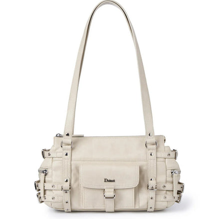 DEINET - BELTED POCKET MINI SHOULDER BAG (BEIGE)