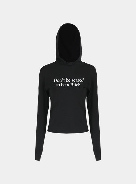 (現貨) badblood - Don’t Be Scared Slim Hoodie - Black