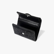 HEARTY FLAP WALLET (LEOPARD BLACK)