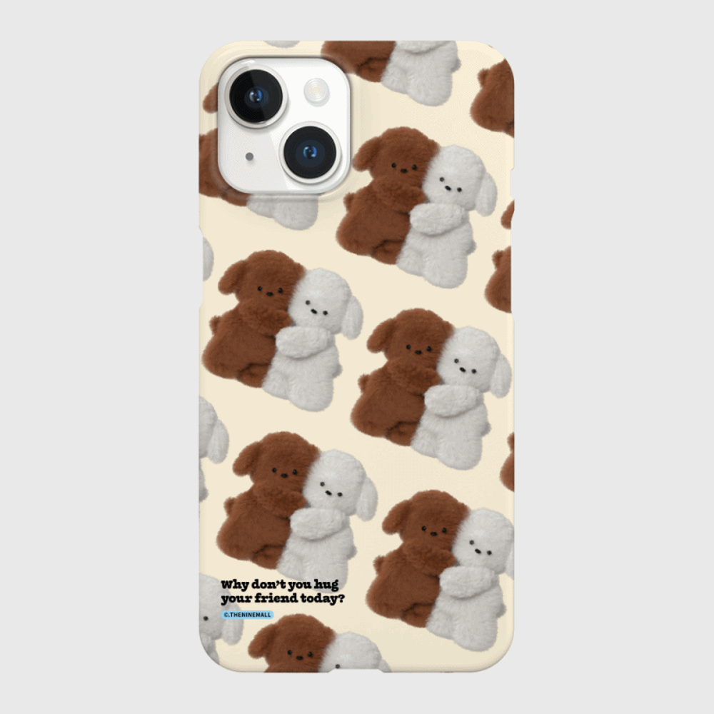 THE NINE MALL - pattern hug puppy 硬殼