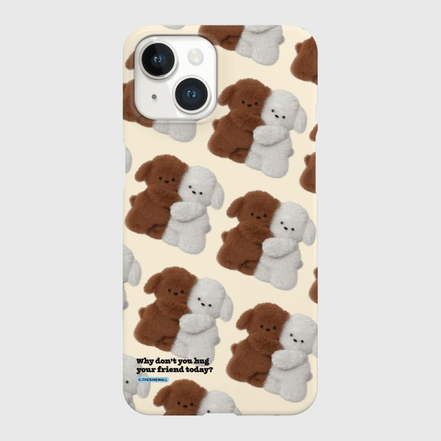 THE NINE MALL - pattern hug puppy 硬殼