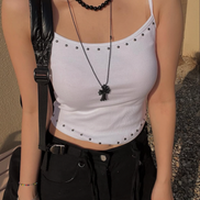 KR PUNK TOP WITH NECKLACE (3 COLORS)
