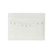 THREE TIMES - Classic stud card holder (Ivory)