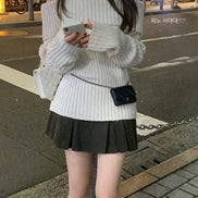 KR STAIGHT OFF SHOULDER KNIT