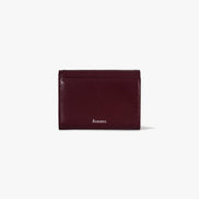 CRINKLE TRIANGLE DOCO WALLET (DEEP CHERRY)