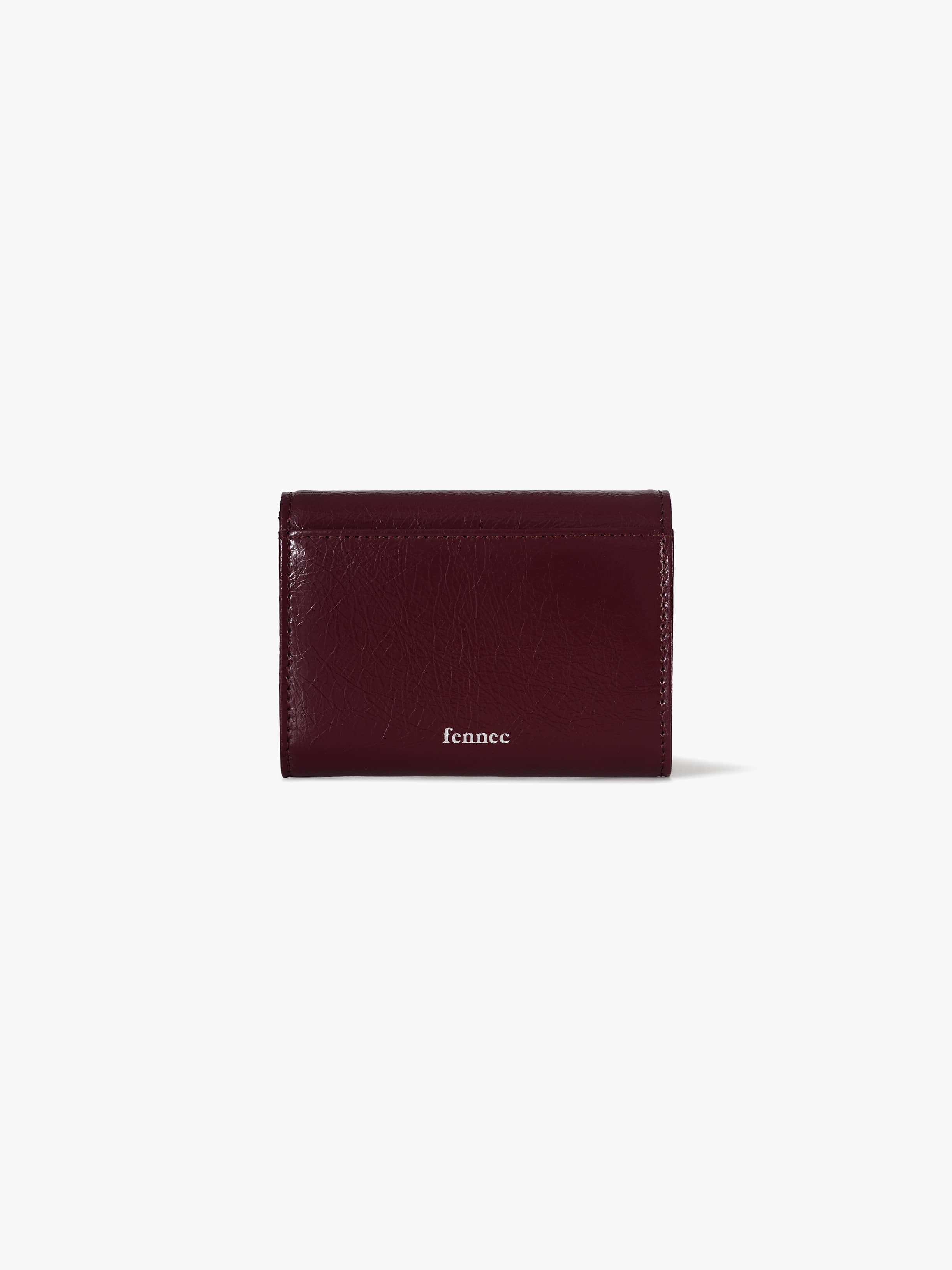 CRINKLE TRIANGLE DOCO WALLET (DEEP CHERRY)
