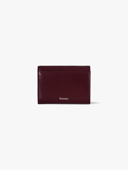 CRINKLE TRIANGLE DOCO WALLET (DEEP CHERRY)