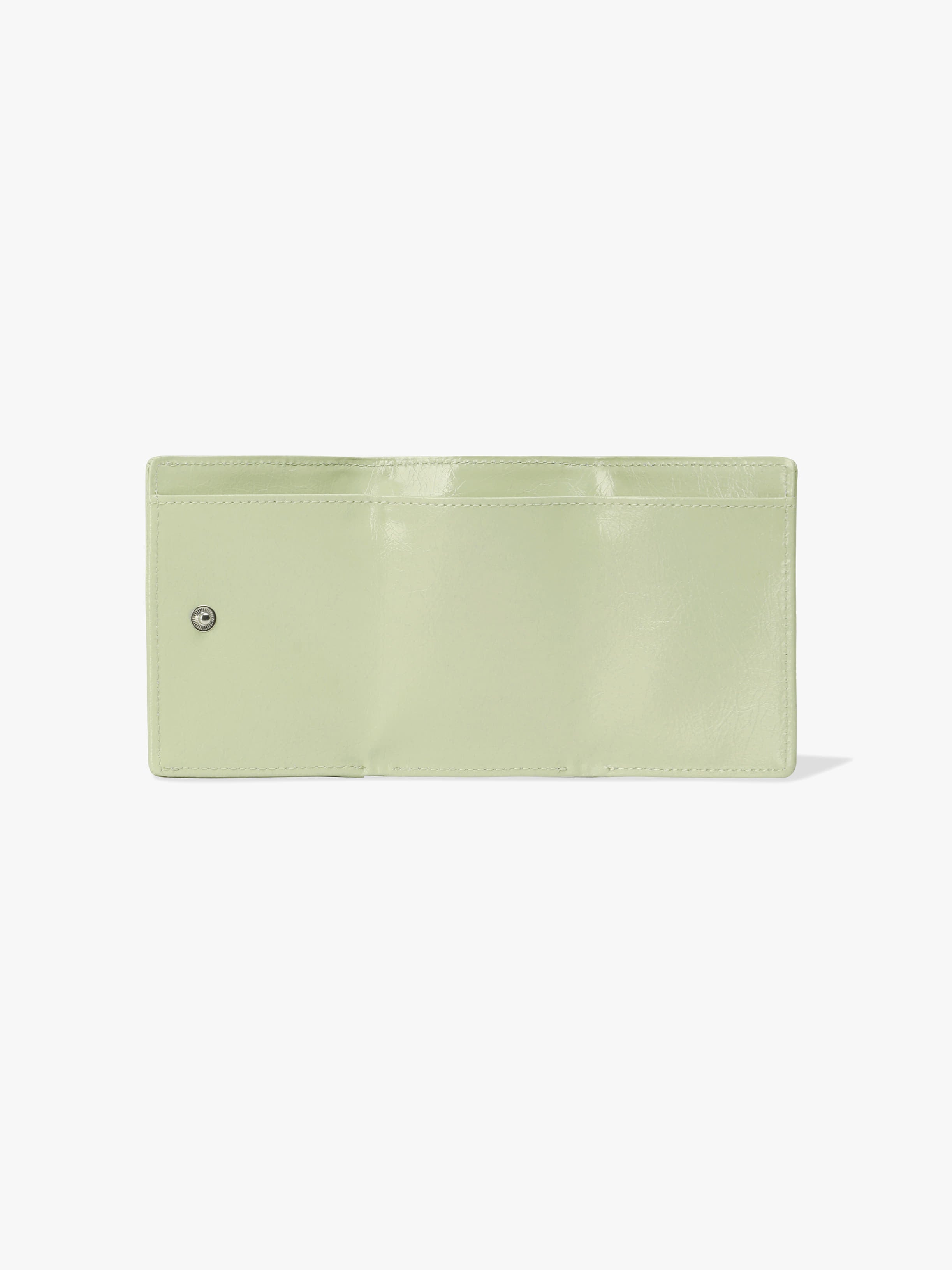 CRINKLE HALFMOON MINI WALLET (PISTACHIO)