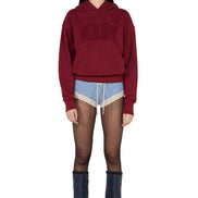 SCULPTOR - Mary Acid Peel Hoodie (Washed Wine)