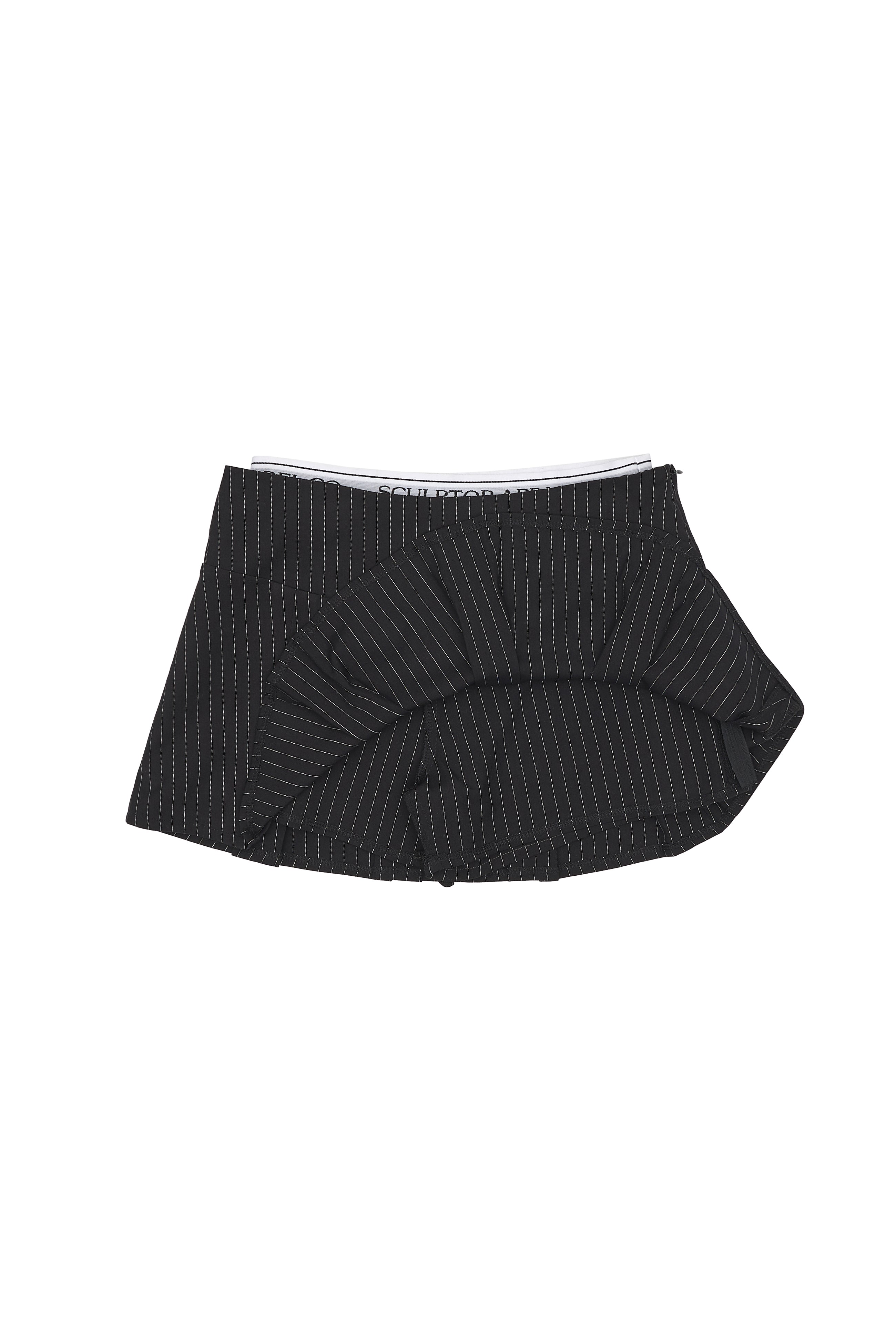 [NIGNING同款] Peekaboo Lowrise Skort Black Pin Stripe [NIGNING同款]