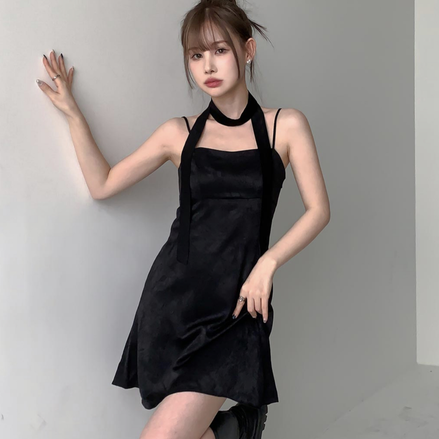 KR ROSE SCARF ONE PIECE 2 COLORS