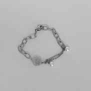 OFUSE - pearl drop bracelet(rose)