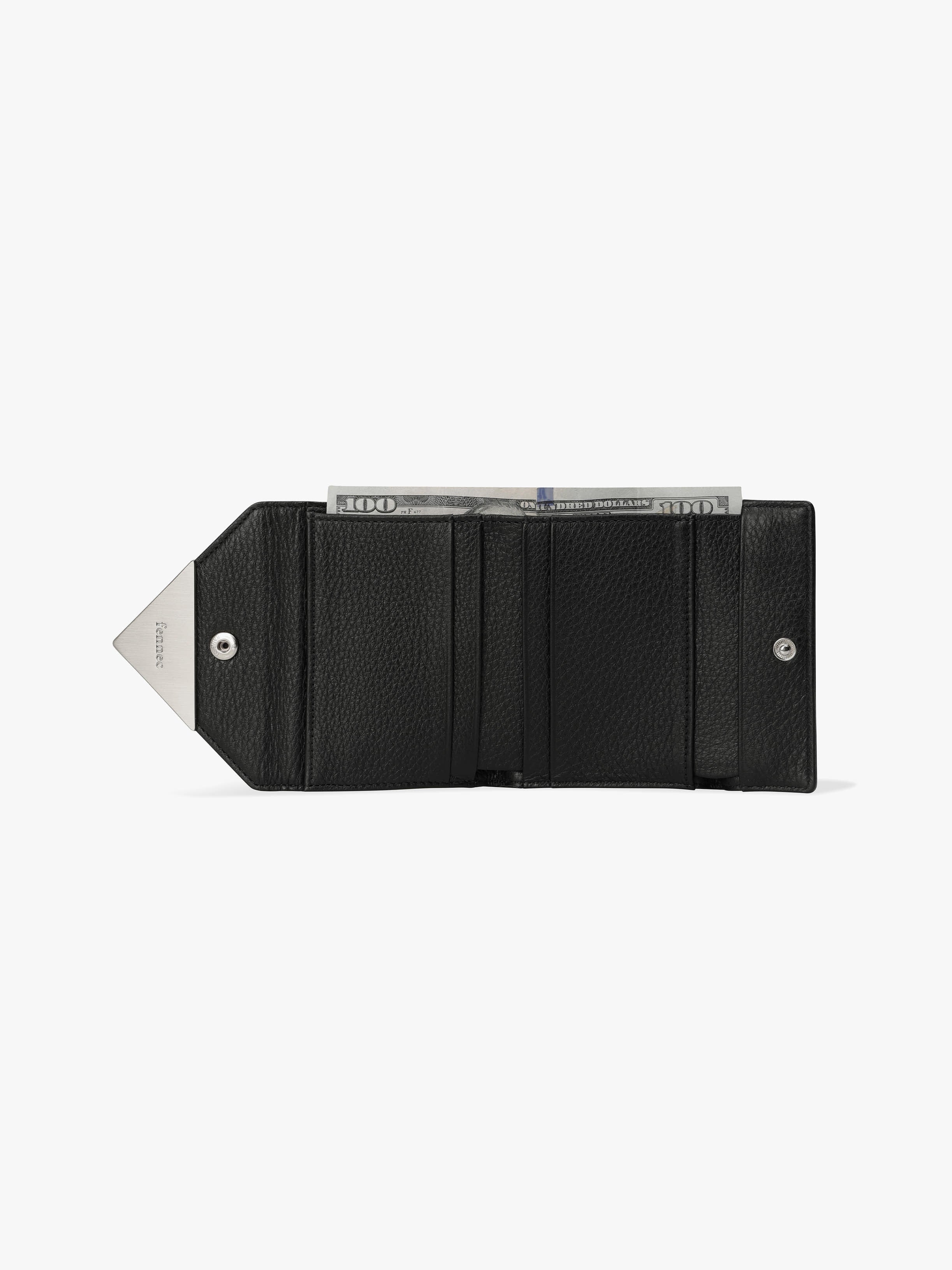 TRIANGLE DOCO WALLET (PEBBLE BLACK)