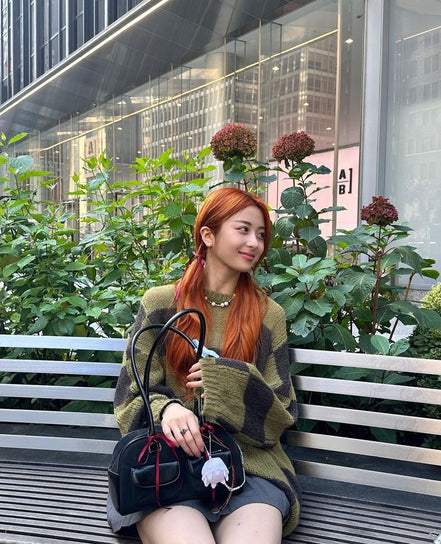 [YUNJIN同款]Chubby Bag Combi (BLACK)