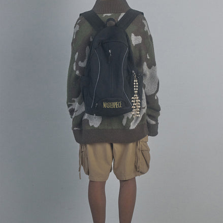 SCULPTOR - Nylon Slouchy Backpack (Black)