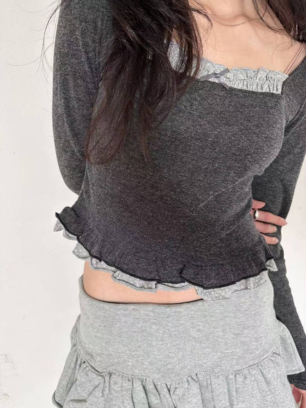 KR DOTTIE RIBBON TOP (3 COLORS)