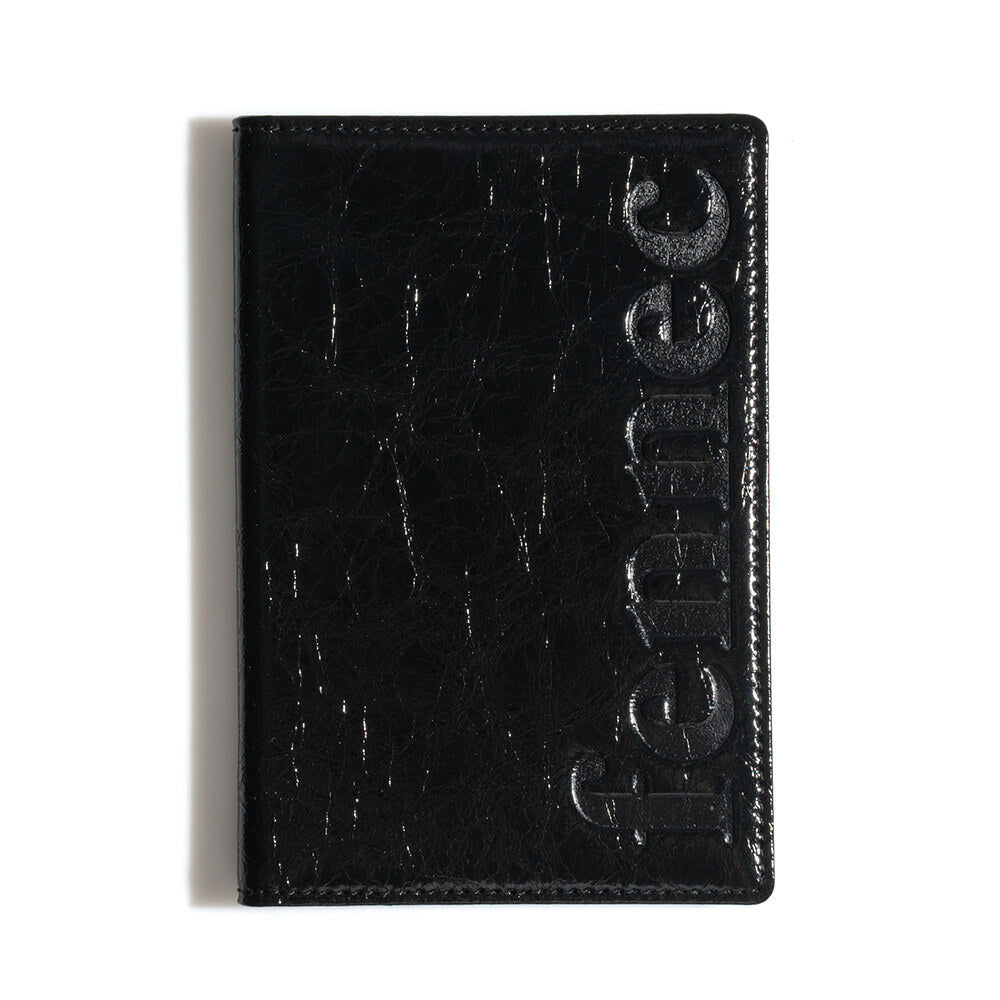 CRINKLE PASSPORT CASE (BLACK)