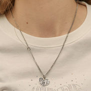 LUVISTRUE - PO HEART NECKLACE(SILVER)