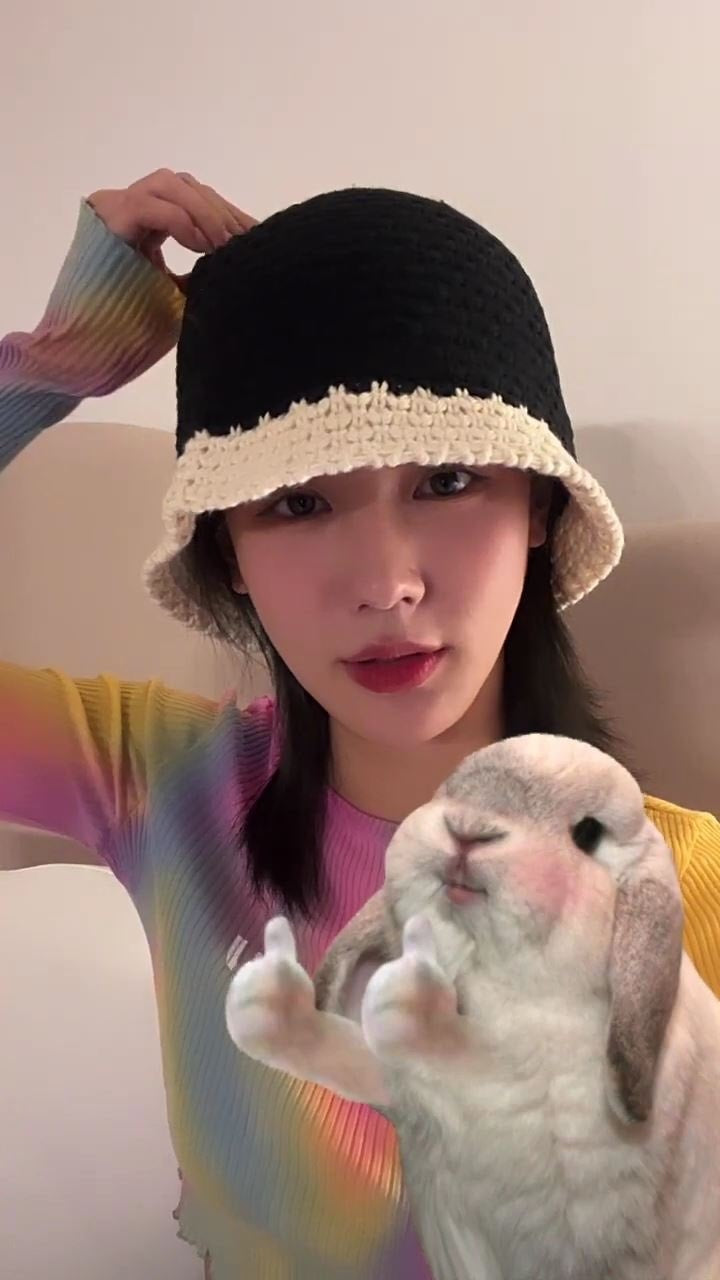 NICEGHOSTCLUB- SUMMER KNIT BUCKET HAT (BLACK)
