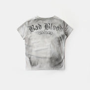 Bad Blood - crack print t-shirt (White)