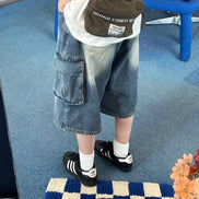 [5分褲] AVANDRESS - Wide Cargo Half Denim Pants (5 COLORS)